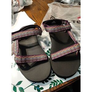 New Men's Size 5 Purple Black Pulltop Cloud Walk Jolin Summer Sandals Sh…